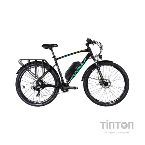 Електровелосипед Formula eCURSOR MAN AM DD 29" 21" 48B 13А*г 500Вт 2026 чорно-зелений (ELB-FR-29-246)