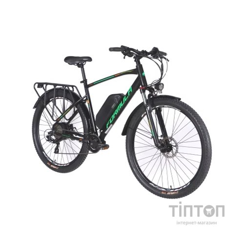 Електровелосипед Formula eCURSOR MAN AM DD 29" 21" 48B 13А*г 500Вт 2026 чорно-зелений (ELB-FR-29-246)