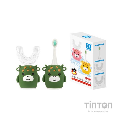 Електрична зубна щітка AHealth KIDS SONIC SMILE 2 Green (AHkss2g)