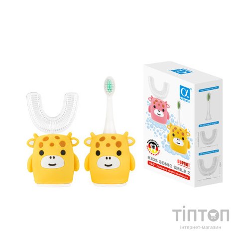 Електрична зубна щітка AHealth KIDS SONIC SMILE 2 Yellow (AHkss2y)