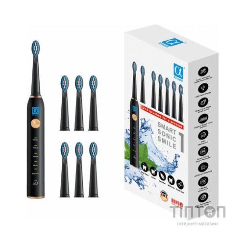 Електрична зубна щітка AHealth SMART SONIC SMILE 1 black (AHsss1b)
