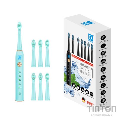 Електрична зубна щітка AHealth SMART SONIC SMILE 1 green (AHsss1g)