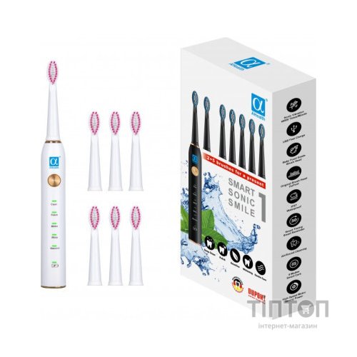 Електрична зубна щітка AHealth SMART SONIC SMILE 1 white (AHsss1w)