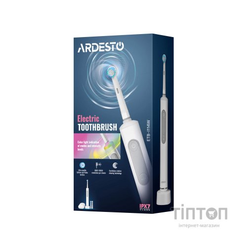 Електрична зубна щітка Ardesto ETB-I114W