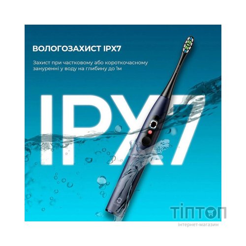 Електрична зубна щітка Oclean X Plus Pro Digital Blue (6970810556186)