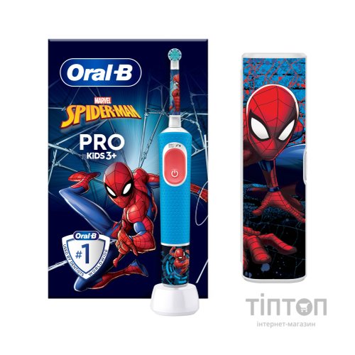 Електрична зубна щітка Oral-B D103.413.2KX Spiderman (8006540773567)