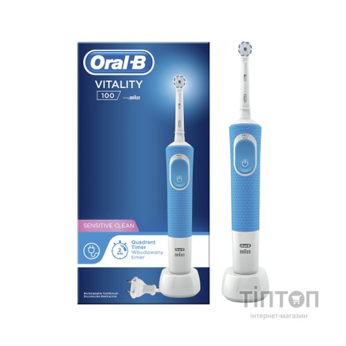 Електрична зубна щітка Oral-B Vitality D100.413.1 PRO Sens Clean Blue