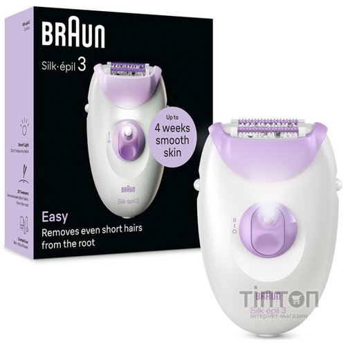 Епілятор Braun Silk-еpil 3 SE 3-000