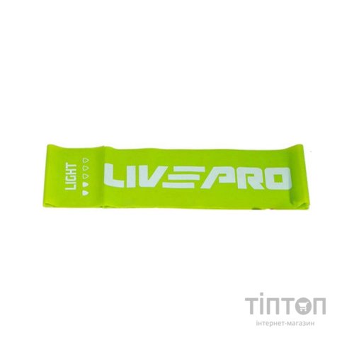 Еспандер LivePro Fitness Band Light LP8415-L зелений Уні 200х15см (4,5кг) (6951376153668)