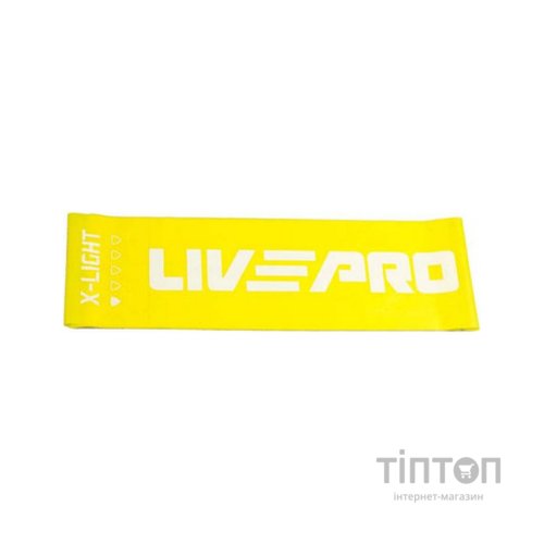 Еспандер LivePro Fitness Band X-Light LP8415-XL жовтий Уні 200х15см (2,3кг) (6951376153651)