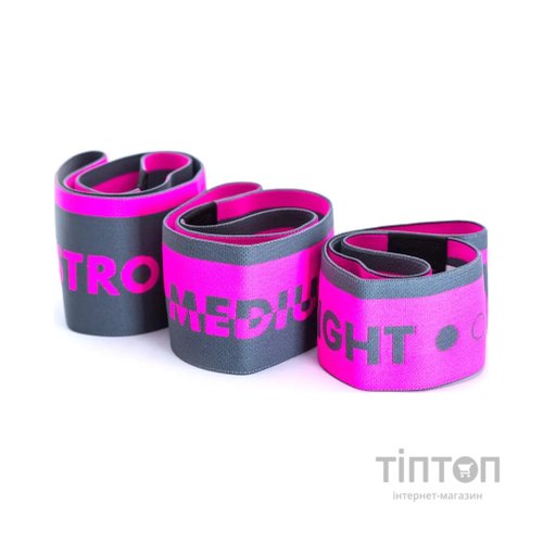 Еспандер MadMax MFA-305 Hiploop Grey/Pink набір 3 шт (MFA-305-3set)