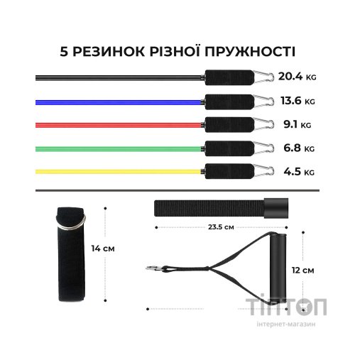 Еспандер Power System PS-4099 Total Expander Set 5 шт (4099MX-0)