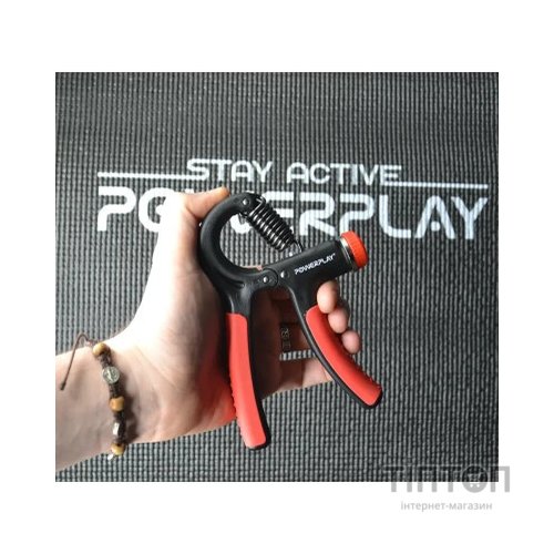 Еспандер PowerPlay кистьовий 10-40 кг Strength Grip Чорно-червоний (PP_4323_Bl/Red)
