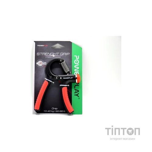 Еспандер PowerPlay кистьовий 10-40 кг Strength Grip Чорно-червоний (PP_4323_Bl/Red)