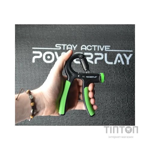 Еспандер PowerPlay кистьовий 10-40 кг Strength Grip Чорно-зелений (PP_4323_Bl/Green)