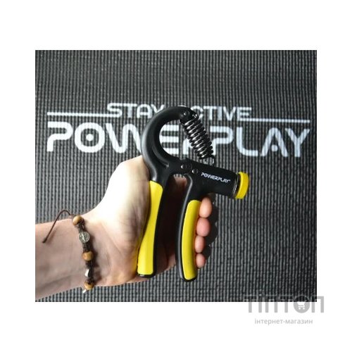 Еспандер PowerPlay кистьовий 10-40 кг Strength Grip Чорно-жовтий (PP_4323_Bl/Yellow)