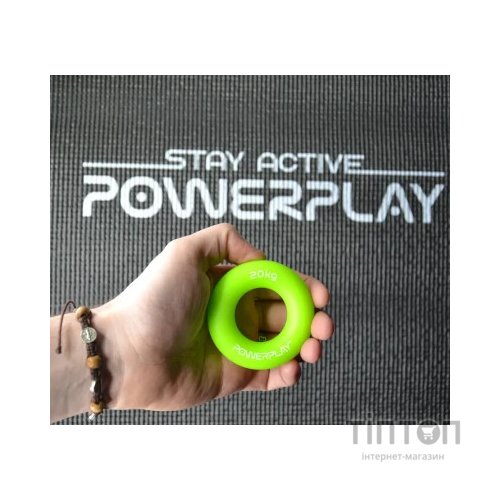 Еспандер PowerPlay кистьовий силіконовий Hand Grip Ring Medium Зелений (PP_4324_20kg)