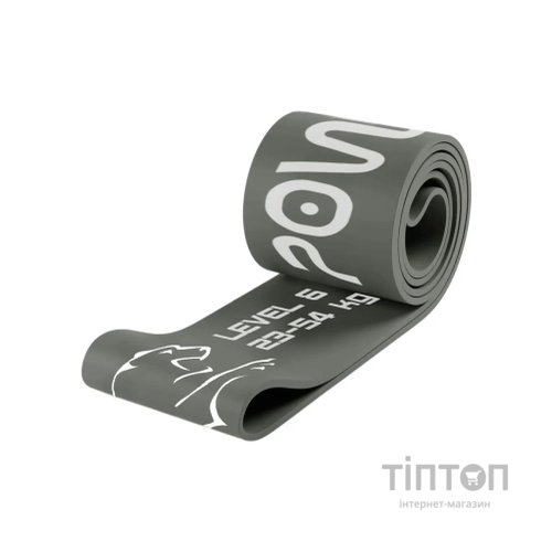 Еспандер PowerPlay -петля для фітнесу і кроссфіту Сіра (PP_4115_Grey_(23-54 kg))