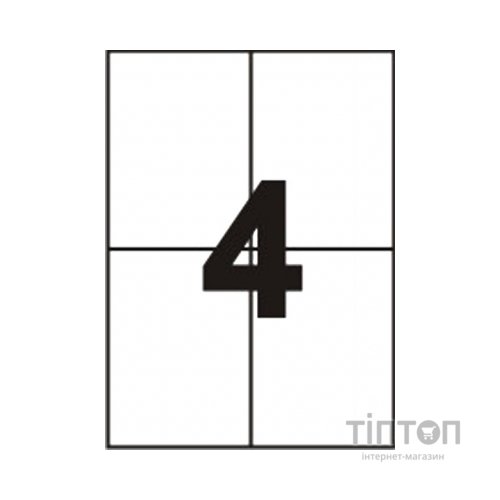 Етикетка самоклеюча Tama 105х148 (4 на листі) с/кл (100листів) (17786)