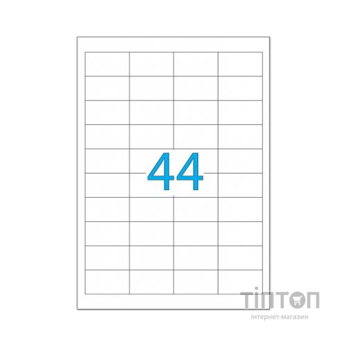 Етикетка самоклеюча Tama 48,3х25,4 (44 на листі) с/кл (100листів) (18264)