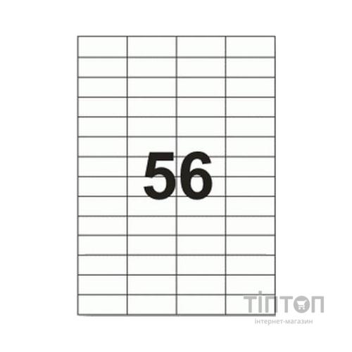 Етикетка самоклеюча Tama 52,2х21,2 (56 на листі) с/кл (100листів) (17799)