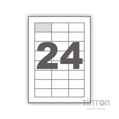 Етикетка самоклеюча Tama 70х37 (24 на листі ) с/кл (100листів) (17805)