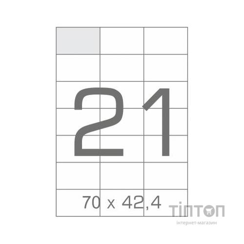 Етикетка самоклеюча Tama 70х42,4 (21 на листі) с/кл (100листів) (17806)
