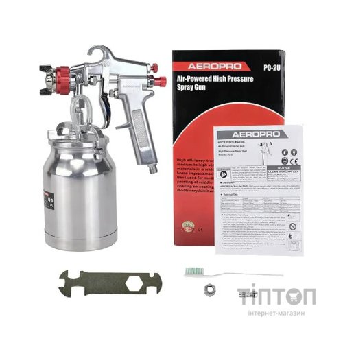 Фарбопульт AEROPRO професійний для фарбонагнітальних баків HP1000 мл, 1.8мм (PQ-2U-1.8)