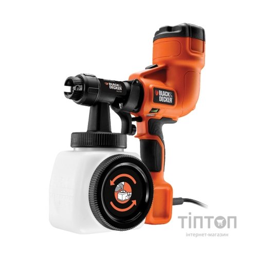 Фарбопульт Black&Decker 400 Вт, бак 1180 мл, (HVLP200)