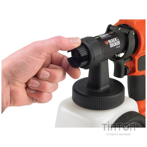 Фарбопульт Black&Decker 400 Вт, бак 1180 мл, (HVLP200)