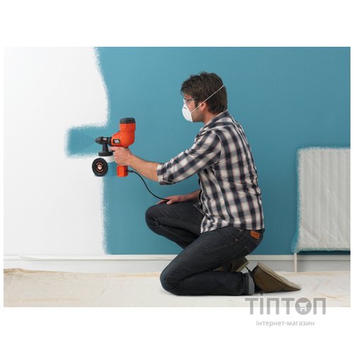 Фарбопульт Black&Decker 400 Вт, бак 1180 мл, (HVLP200)