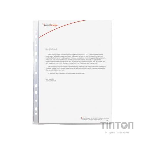 Файл Axent А4+ Glossy, 30 мкм (100 шт.) (2007-00-А)