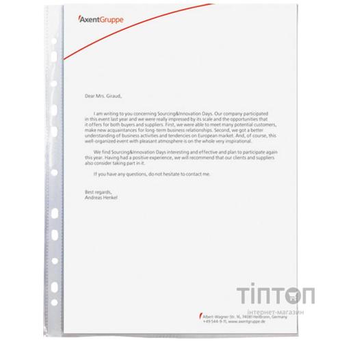 Файл Axent А4+ Glossy, 40мкм (100 шт.) (2004-00-А)