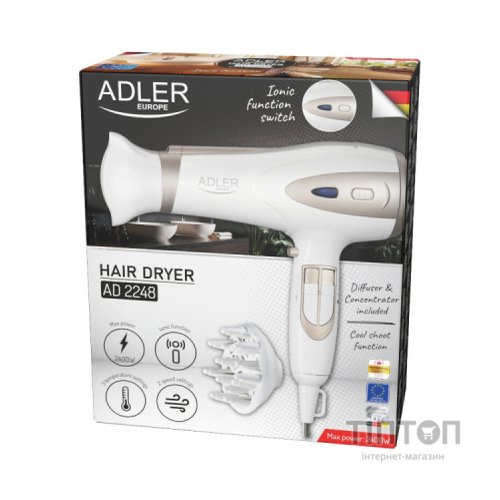 Фен Adler AD 2248 white (AD2248W)