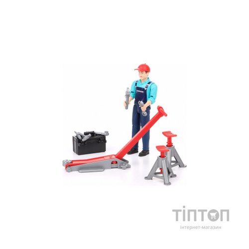 Фігурка Bruder фігурка автомеханіка з інструментами (62100)