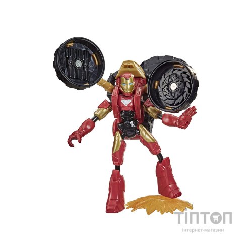 Фігурка для геймерів Hasbro Avengers Bend and flex 2 в 1 Залізна людина на мотоциклі (F0244)