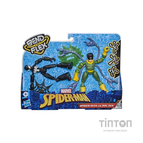 Фігурка для геймерів Hasbro набір Spider-Man Bend and flex Людина-павук проти Дока (F0239)