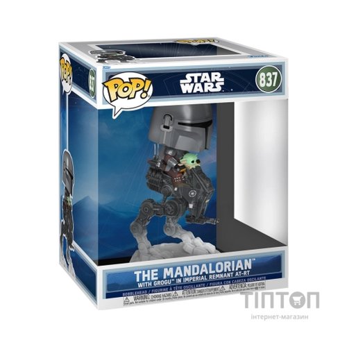 Фігурка Funko Pop Rides серії Мандалорець і Ґроґу - Мандо з Ґроґу на всюдиході (90812)