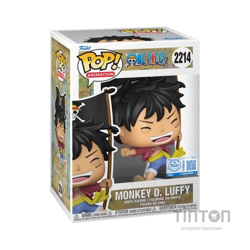 Фігурка Funko Pop серії Великий куш - Луффі з прапором (91970)