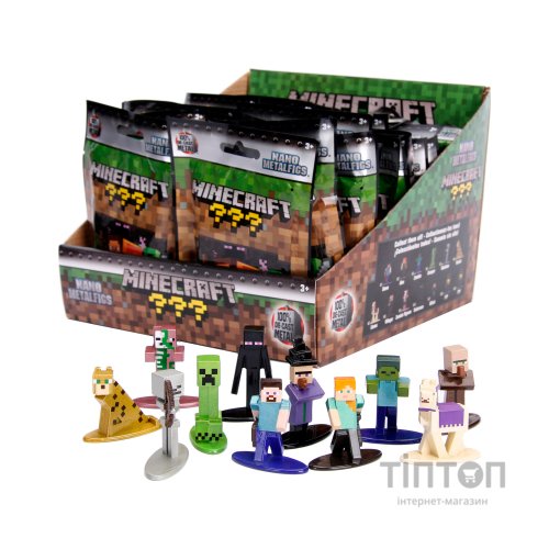 Фігурка Jada сюрприз металева колекційна Майнкрафт 4 см, в асортименті 13 видів (253261000)
