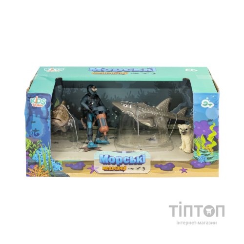 Фігурка Kids Team Морські мешканці: морський окунь, гітарний скат, білий ведмідь, аква (Q9899-P25_3)