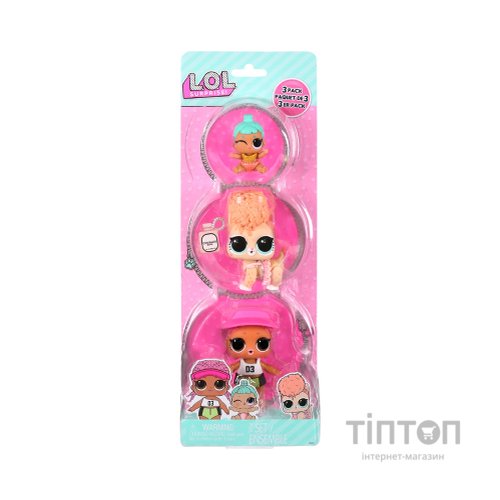 Фігурка L.O.L. Surprise! серії OPP Tot + Pet + Lil Sis - Спайкі, Кітті, Ліл Дженні (987895)