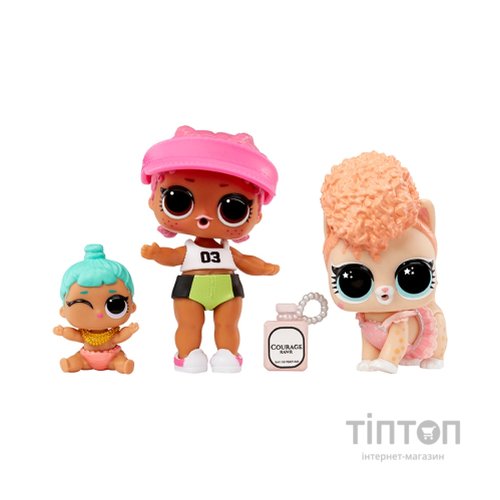 Фігурка L.O.L. Surprise! серії OPP Tot + Pet + Lil Sis - Спайкі, Кітті, Ліл Дженні (987895)