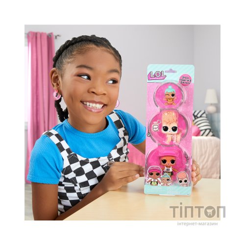 Фігурка L.O.L. Surprise! серії OPP Tot + Pet + Lil Sis - Спайкі, Кітті, Ліл Дженні (987895)