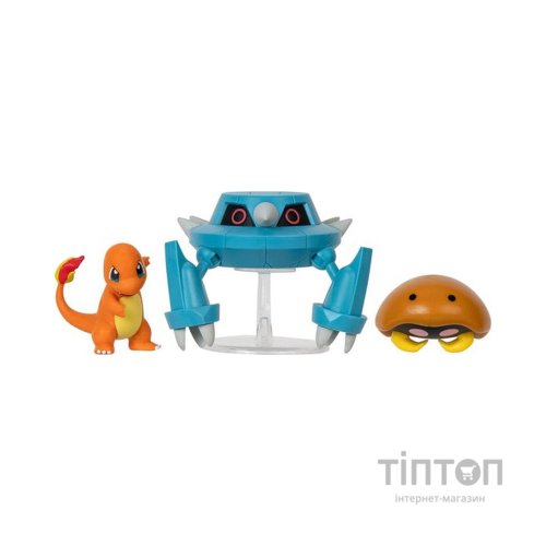 Фігурка Pokemon набір W17 - Кабуто, Чармандер, Метанг (PKW3052)