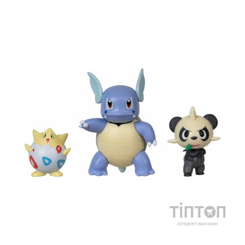 Фігурка Pokemon набір W17 - Тогепі, Панчам, Вартортл (PKW3051)