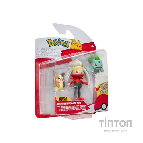 Фігурка Pokemon набір W18 - Морпеко, Бульбазавр, Рабут (PKW3055)