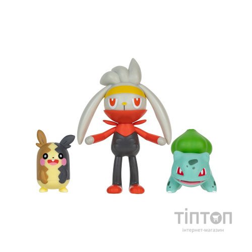 Фігурка Pokemon набір W18 - Морпеко, Бульбазавр, Рабут (PKW3055)