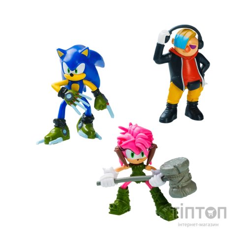 Фігурка Sonic Prime набір – Доктор Не, Сонік, Эмі (SON2020B)
