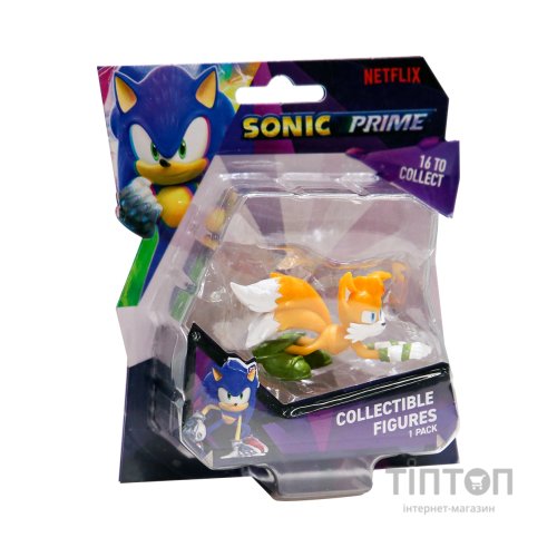 Фігурка Sonic Prime Тейлз готовий до бою 6,5 см (SON2010B)